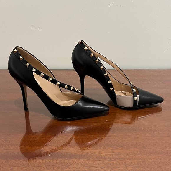 NIB Valentino Garavani Rockstud Leather d'Orsay Pumps - Picture 3 of 11